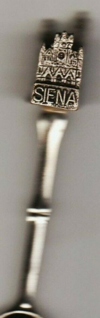 Siena Tuscany Italy 3D ' ee Topper CASTLE Souvenir Spoon Fort Cooliomundo 4