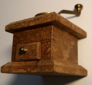 Vintage Coffee Grinder Miniature For Doll House Shadow Box Display