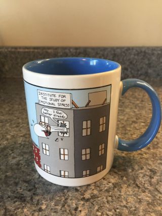 The Far Side Mug,  Institute For The Study Of Emotional Stress Coffee Tea 1998
