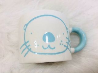 Aiwa Co Ltd Otter Coffee Mug 12 Oz Sea Lion Tea Japan Kawaii Japanese Style