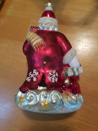 Christopher Radko SANTA Christmas Ornament snowflake rabbit 5