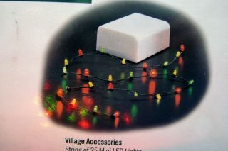Dept 56 Village Accessories String Of 25 Mini Led Lights 52728