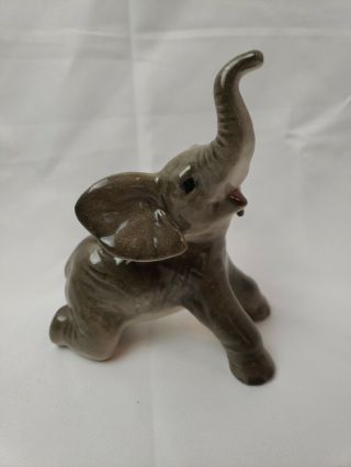 Vintage Goebel Baby Elephant 36510 Trunk Up Germany