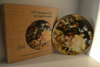 Vintage Anri Ferrandiz Christmas Plate 1973