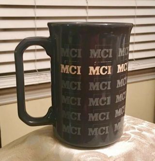 Mci Telecommunications Collectible Logo Gray Coffee Mug