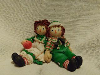 Enesco Raggedy Ann & Andy Forever True Figurine 645958 Christmas 1999