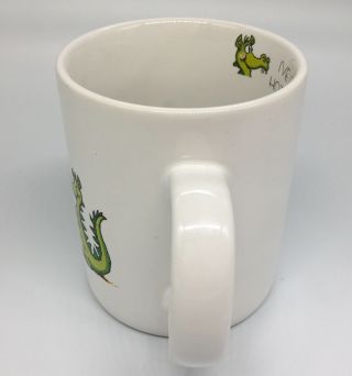 Coffee cup mug dragons in love 
