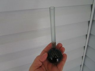 Vintage [TEAL COLOR] Glass Bud Vase 8 