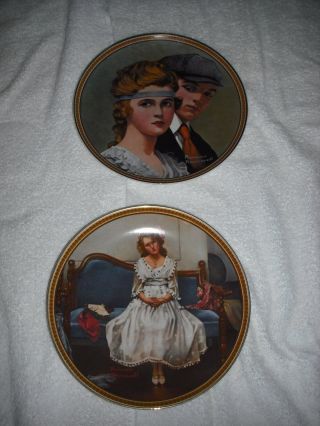 Norman Rockwell Rediscovered Women Plates: 5th & 10th Issues; Boxes,  Coas