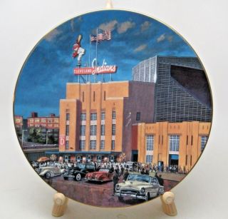 The Bradford Exchange Collector Plate Cleveland Stadium Home Of The Indians