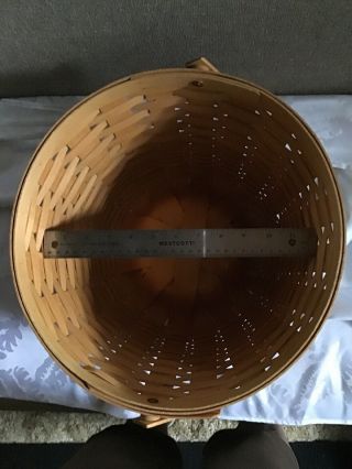 Longaberger Large Round Handwoven Basket 14” KLW 2000 5