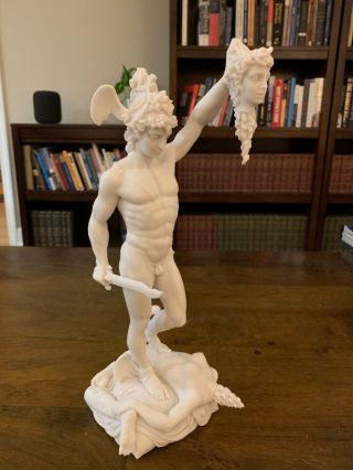 Design Toscano Perseus Beheading Medusa Greek Gods Statue White Ships Safely