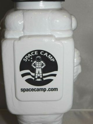Astronaut Space Man Plastic Cup Twist Top Cap and Straw Space Camp 1997 Made USA 4