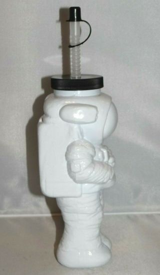 Astronaut Space Man Plastic Cup Twist Top Cap and Straw Space Camp 1997 Made USA 5