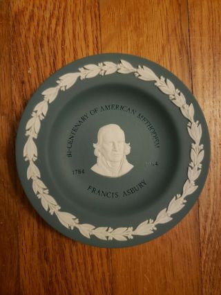 Wedgewood Jasperware Dish - - Francis Asbury Bi - Centenary Of American Methodism