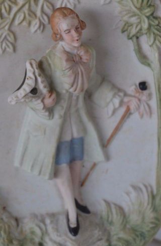 Vintage Occupied Japan 3 - D Wall Plaque Chase Colonial Man 2