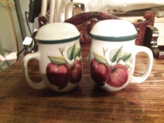 China Pearl Apples Casual Set Of Salt And Pepper Shakers With Handles