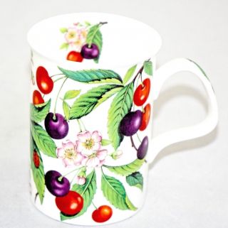 Roy Kirkham Sweet Cherry Fruit Fine Bone China Coffee Tea Mug Collectible 1999