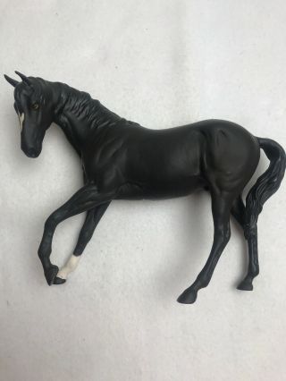 Beswick Ware Black Beauty Horse Figurine W/ Black Matte Finish - 6.  5”