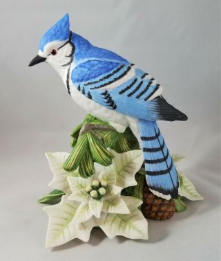 Lenox 1998 Christmas Blue Jay Fine Porcelain Bird Figurine Limited Edition