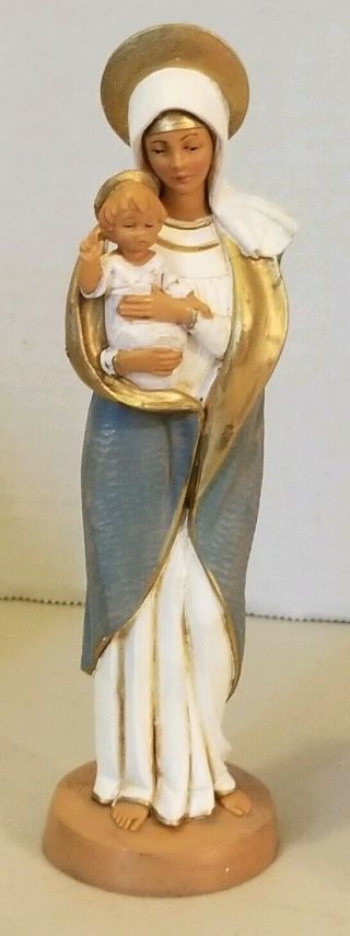 Italy 1987 Madonna & Child Mary Baby Jesus Italian Depose 7 " Figurine Fontanini
