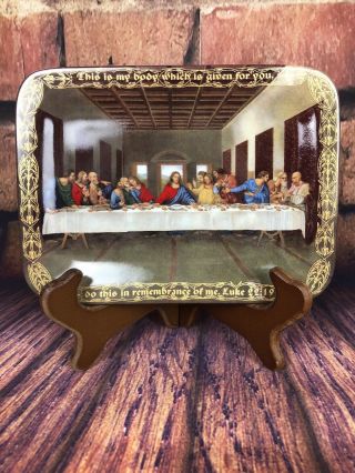 The Bradford Exchange The Last Supper Collector Plate 6.  25 " X 8.  5 "