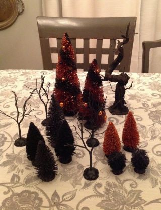 Halloween Village Trees Department 56 Lemax Spooky Town