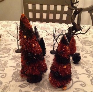 Halloween village trees Department 56 Lemax Spooky Town 3
