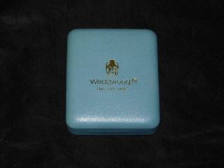 Vintage Wedgewood Blue White Santa Christmas Ornament Round Jasperware 3