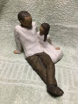 Willow Tree Figurine Father And Daughter 2000 Ecu