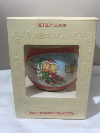 1980 Hallmark Betsey Clark Glass Ball Ornament