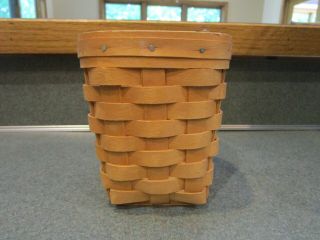 Longaberger Baskets set of two (2) Rectangular Handwoven Baskets with lin 5