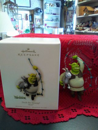 Hallmark Keepsake 2007.  Deck The Swamp Shrek.  Ornament