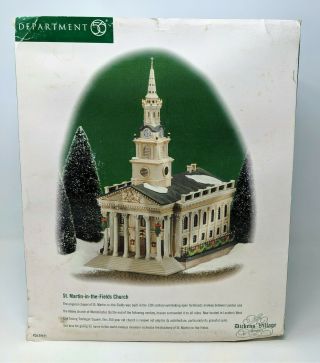 St Martin In The Fields Church Lighted Dickens Village Heritage Dept.  56