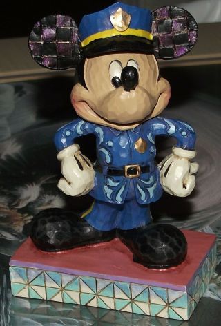 Euc - Enesco Disney Traditions " Officer Friendly " By Jim Shore 4031469 - Lqqk