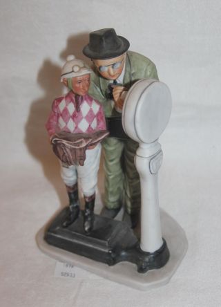 Thriftchi Gorham Norman Rockwell The Weight In Ceramic Figurine
