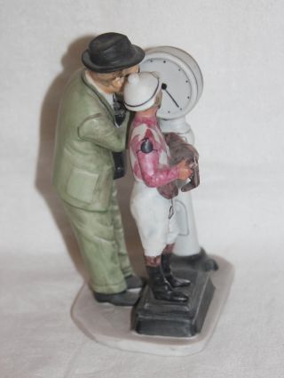 ThriftCHI Gorham Norman Rockwell The Weight In Ceramic Figurine 3