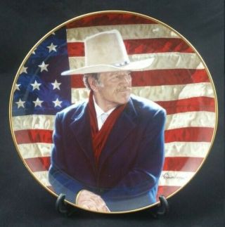 John Wayne,  Cowboy Legend Collector Plate From " The Shootist ",  1976,  Ships Usps