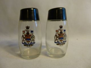 Glass Salt & Pepper Shakers A Mari Usque Ad Mare By Elcyda In Canada Vintage