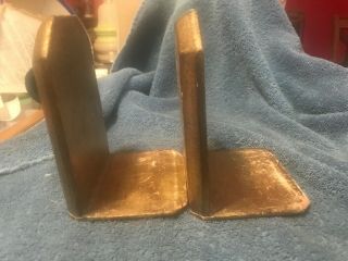 Vintage Italian Hand Crafted Gold and Cream Florentine Wood Bookends 2