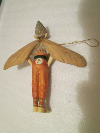 Cicely Mary Barker Flower Fairy Boy Ornament 2000 Vest/Hat 4 