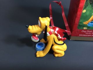 Hallmark Keepsake Ornament Walt Disney Pluto Dog Dish Dilemma 2000 3