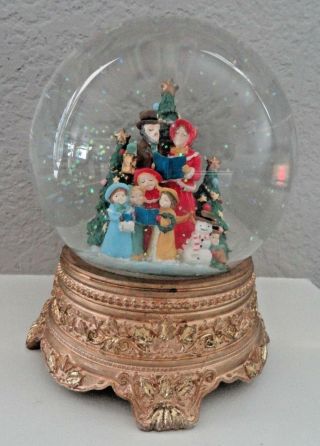 Vintage The San Francisco Music Box Company Musical Snow Globe White Christmas