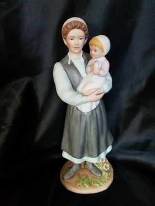 Vtg Homco Home Interior Amish Figurine Rebekah 