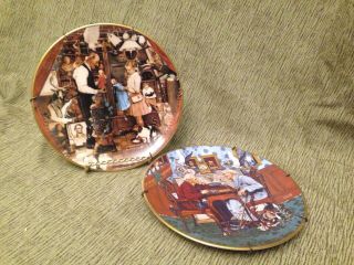 Norman Rockwell April Fool Plates By Ghent