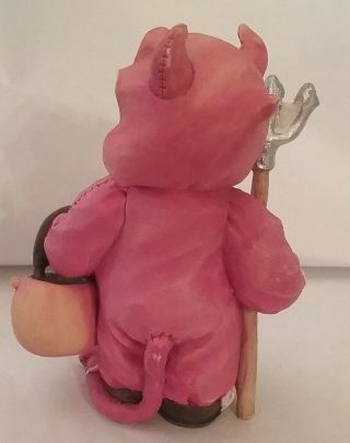 1994 Calico Kittens Halloween costume YOU ' RE MY LITTLE DEVIL figurine 2