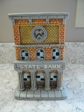 Lefton Colonial Village State Bank 06345 With Box & Deed Of Title
