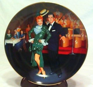1991 I Love Lucy Collector Plate " Night At The Copa " Jim Kritz,  Hamilton & Cbs