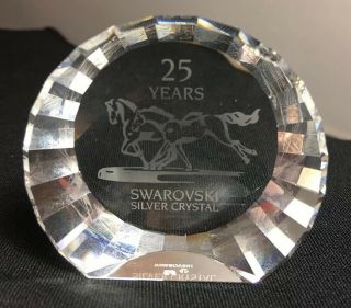 Swarovski Silver Crystal 25 Year Wild Horses Paperweight 283324,