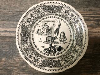 Gien France Travail Transferware Plate No.  1
